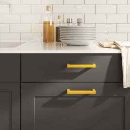 Cabinet Handles 20 Pcs Gold 128mm Stainless Steel