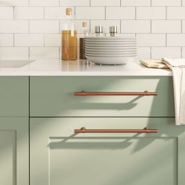 Cabinet Handles 10 Pcs Bronze 224mm Stainless Steel