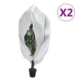 NEIHAL Plant Fleece Covers with Zip 2 pcs 70 gsm 1.2x1.8 m