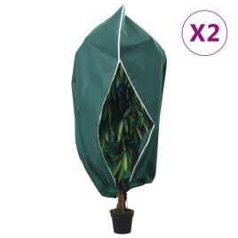 NEIHAL Plant Fleece Covers with Zip 2 pcs 70 gsm 1x1.55 m