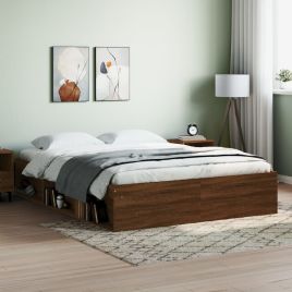 Bedframe Brown Oak 140x200cm