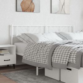 Metal Headboard White 200cm