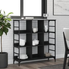 Sideboard Black 102x32x103.5 cm Engineered Wood