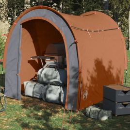 Storage Tent Grey and Orange 204x183x178 cm 185T Taffeta