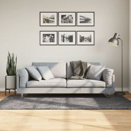Rug Short Pile Soft and Washable Anthracite 120x170cm