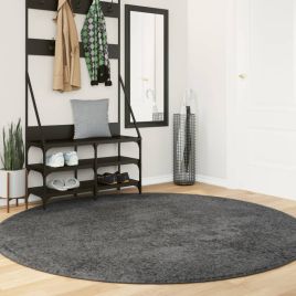 Rug OVIEDO Short Pile Anthracite 200cm