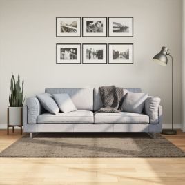Rug ISTAN High Pile Shiny Look Grey 120x170cm