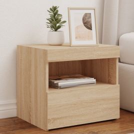 Bedside Table - BELLEVUE Nightstand Sonoma Oak 50cm
