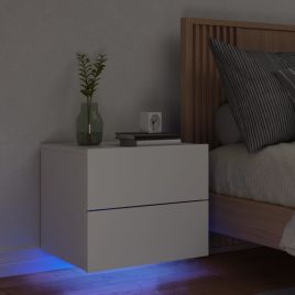 Bedside Table - Jemi Ben Nightstand White 50cm