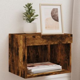 Bedside Table - Phoebe Reigate Nightstand Smoked Oak 40cm