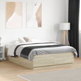 Bedframe Sonoma Oak 135x190cm Double