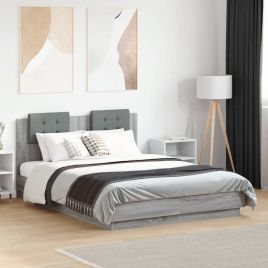 Bedframe Grey Sonoma 120x190cm Small Double
