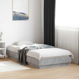 Bedframe Concrete Grey 90x190cm Single