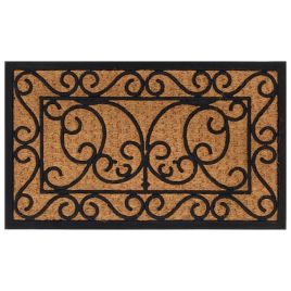 Door Mat Rectangular 45x75cm Rubber and Coir