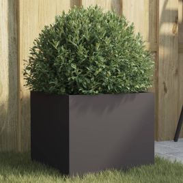 Planter Black 32x30x29 cm Cold-rolled Steel