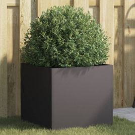 Planter Black 42x40x39 cm Cold-rolled Steel