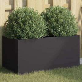 Planter Black 62x30x29 cm Cold-rolled Steel