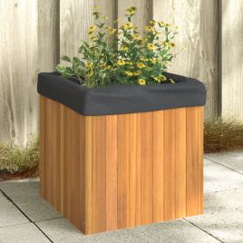 Garden Planter 45x45x45 cm Solid Wood Acacia