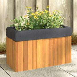 Garden Planter 59x27.5x35 cm Solid Wood Acacia