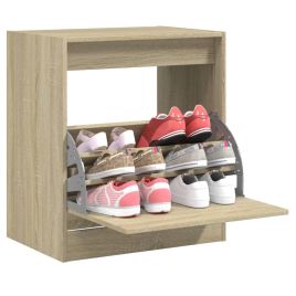 Shoe Cabinet Sonoma Oak 60x42x69 cm Engineered Wood