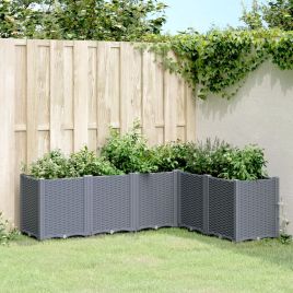 Garden Planter Grey 160x120x53 cm PP