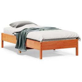 Bedframe Wax Brown 75x190cm Small Single Solid Wood Pine