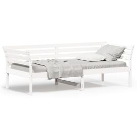 Day Bed White 90x200 cm Solid Wood Pine