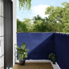 Balcony Screen Blue 120x800 cm 100% Polyester Oxford