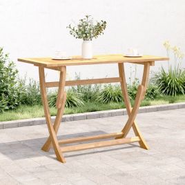 Folding Garden Table 110x55x75 cm Solid Wood Acacia