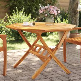 Folding Garden Table 110x75 cm Solid Wood Acacia