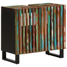 Bathroom Sink Cabinet 62x34x58 cm Solid Wood Acacia - vid-377533