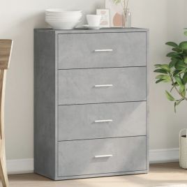 Sideboard Concrete Grey 60x31x84 cm Engineered Wood
