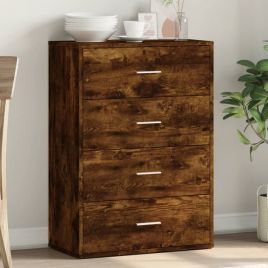 Sideboard Smoked Oak 60x31x84 cm Engineered Wood