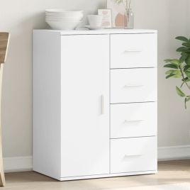 Sideboard White 59x39x80 cm Engineered Wood