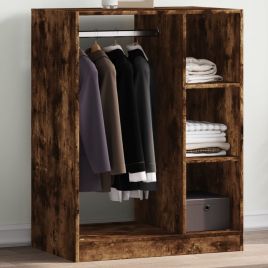Wardrobe Smoked Oak 77x48x102 cm Engineered Wood - vid-840811
