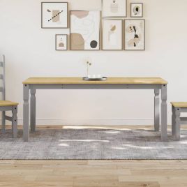 GLUHAL Dining Table Corona 180x90x75 cm Wooden - Grey