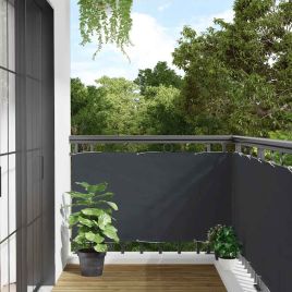 Balcony Privacy Screen Anthracite 400x75 cm PVC