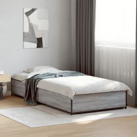 Bedframe Grey Sonoma 90x190cm Single
