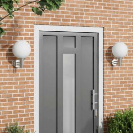 TONGLEN Outdoor Wall Light 2 pcs 28x25x38 cm - Silver