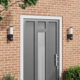TONGLEN Outdoor Wall Light 2 pcs 15x7.5x33 cm - Black