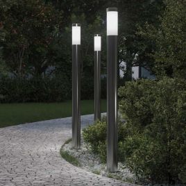 TONGLEN Bollard Lights 3pcs 110 cm Stainless IP44 Steel