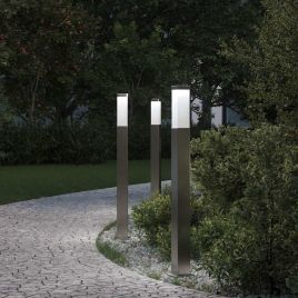 TONGLEN Bollard Lights 3 pcs 80 cm Stainless IP44 Steel