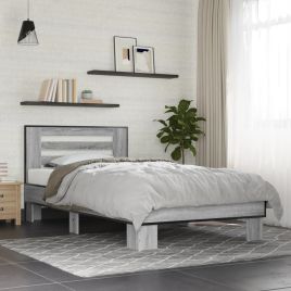 Bedframe Grey Sonoma 75x190cm Small Single