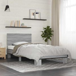 Bedframe Grey Sonoma 75x190cm Small Single