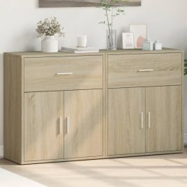 Sideboards 2 Pieces Sonoma Oak 60x31x70 cm Engineered Wood