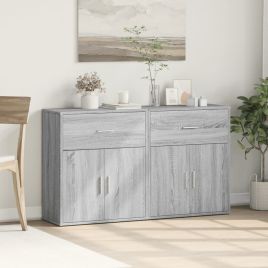 Sideboards 2 Pieces Grey Sonoma 60x31x70 cm Engineered Wood
