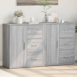 Sideboards 2 Pieces Grey Sonoma 60x31x70 cm Engineered Wood