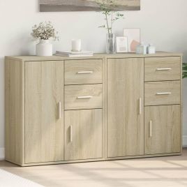 Sideboards 2 Pieces Sonoma Oak 60x31x70 cm Engineered Wood