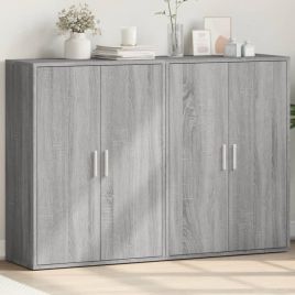 Sideboards 2 Pieces Grey Sonoma 60x31x84 cm Engineered Wood