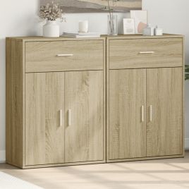 Sideboards 2 Pieces Sonoma Oak 60x30x84 cm Engineered Wood